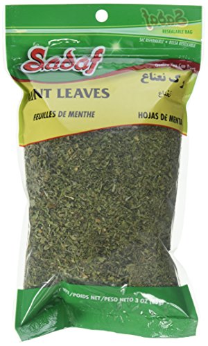 Sadaf Mint Leaves Cut - Dried mint leaves cut and sifted - Kosher and Halal - No stems (2 Oz)