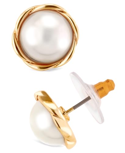 Anne Klein Gold-Tone Small Twisted Stud Earrings
