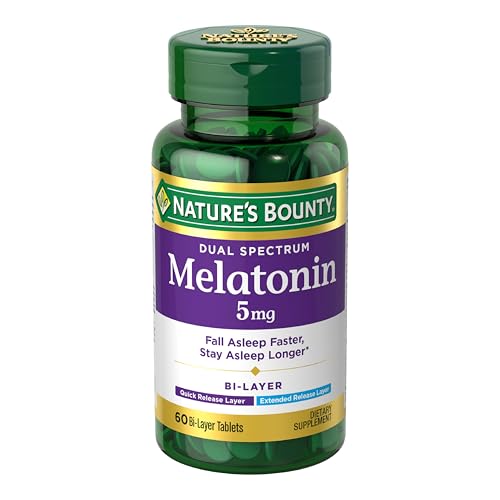 Nature's Bounty Bi-Layer Melatonin Tablets Combats Insomnia