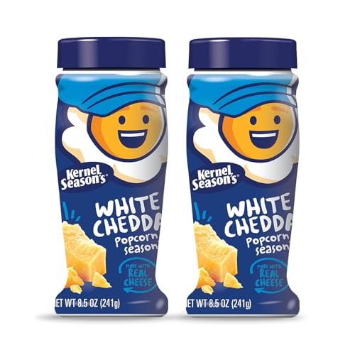 Kernel Season's Popcorn Seasoning, White Cheddar, 8.5 Ounce (Pack of 2)