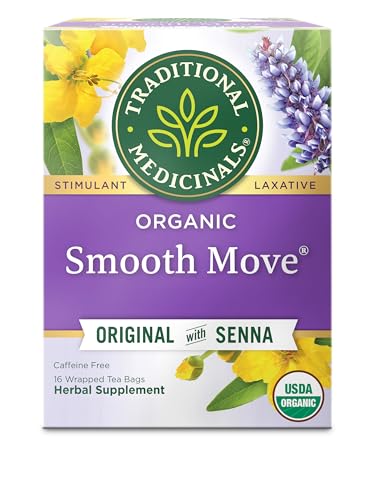 Traditional Medicinals Smooth Move, Helps Relieve Constipation Overnight, 16 Teabags
