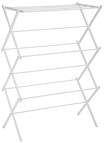 Amazon Basics Foldable Clothes Drying Rack White