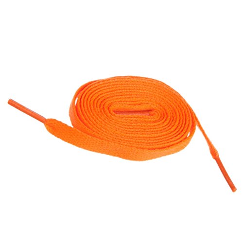 Birch Shoelaces in 27 Colors Flat 5/16" Shoe Laces in 4 Different Lengths (29.5" (75cm), Neon Orange)