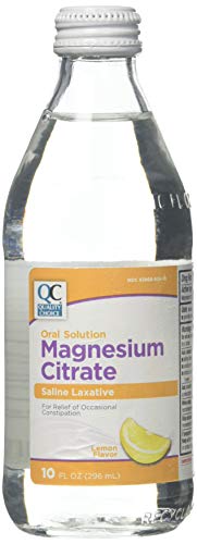 Quality Choice Magnesium Citrate Oral Solution, 10oz - Lemon Flavored Saline Laxative, Supplement for Occasional Constipation Relief, Mag Citrate is a Gentle and Effective Laxative for Regularity
