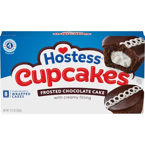 Hostess Brands Hostess Cup Cake Multi Pack, Choc,8 Count (Pack of 1)-1.59 Oz Cakes, 12.7 Oz, (197038)