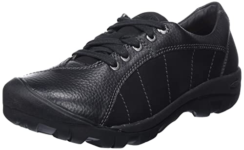 KEEN Women's Presidio Casual Comfortable Oxfords, Black/Magnet, 7 US