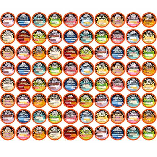 Java Factory Coffee Pods Compatible with K Cup Brewers Including 2.0, Assorted Variety Pack, 80 Count