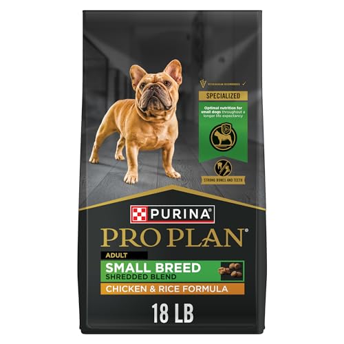 Purina Pro Plan Small Breed Adult Shredded Blend Chicken & Rice, 18 lb