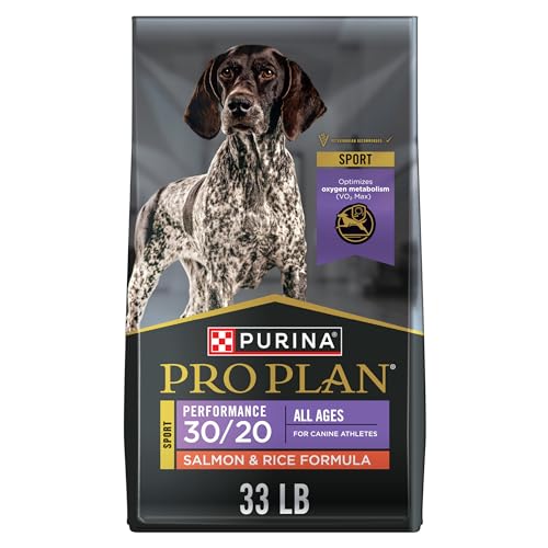 Purina Pro Plan Sport 30/20 Salmon & Rice Formula Dry Dog Food, 33 lb