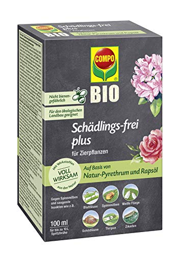 (-13%) COMPO Schädlings-frei plus, 100ml Konzentrat, Bekämpfung von Schädlingen an Zierpflanzen, Obst und Gemüse, Insektizid u.a. gegen Blattläuse, Wollläuse uvm.
