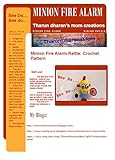 Amigurumi Crochet Pattern Minion Fire Man Alarm Rattle English Edition