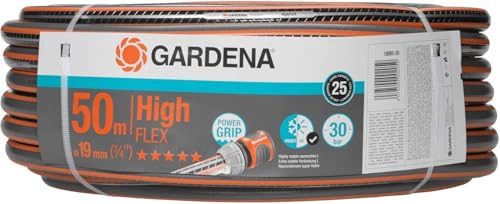 Gardena Polyvinylchlorid (PVC), Comfort HighFLEX Schlauch 19 mm (3/4 Zoll), 50 m: Gartenschlauch mit Power-Grip-Profil, 30 bar Berstdruck, hochflexibe