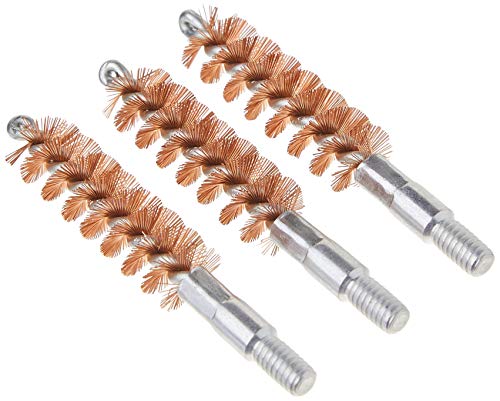 Tipton Handgun Bronze Bore Brush .38 Cal/9mm 3-Pack with Premium Phosphor Bronze Bristles for Pistol Cleaning and Maintenance