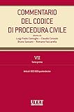 Commentario Del Codice Di Procedura Civile Vii Tomo I Artt 602669 Quaterdecies Italian Edition