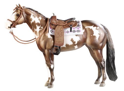 Breyer Traditional Cimarron Western Pleasure Saddle (1:9 Scale), 6.5"L x 7.875"H H