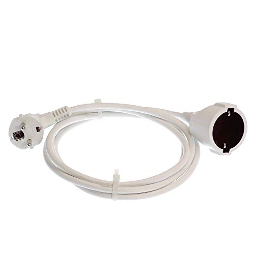 (-25%) as - Schwabe Kunststoff-Verlängerung – 2 m PVC-Leitung mit Schutzkontaktstecker & Schutzkontaktkupplung ­– 230 V / 16 A Schuko-Verlängerungskabel mit Kunststoffummantelung – IP20 – Weiß, 50201
