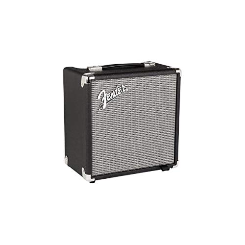 Fender Rumble 15 V3 Bass Amp for Bass Guitar, 15 Watts, with 2-Year Warranty 6 Inch Speaker, with Overdrive Circuit and Mid-Scoop Contour Switch