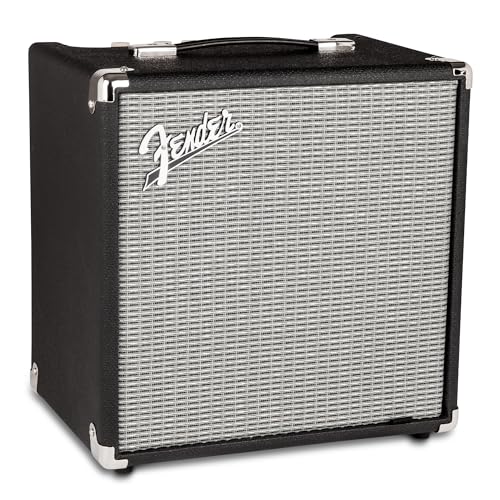 Fender Rumble 25 V3 Bass Amplifier, Bass Combo Amp, 25 Watts, with 2-Year Warranty, 8 Inch Speaker, with Overdrive Circuit and Mid-Scoop Contour Switch