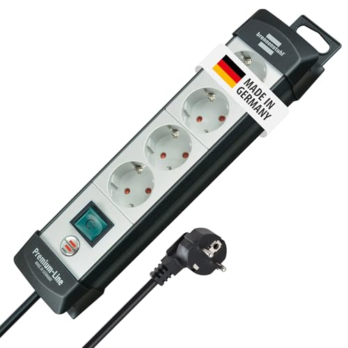 🔥 STARKER PREIS (-62%) Brennenstuhl Premium-Line Steckdosenleiste 4-Fach, 5m