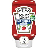 Heinz Tomato Ketchup with No Sugar Added 13 oz Bottle