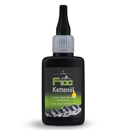 (-26%) DR. WACK F100 Kettenöl für Fahrrad 50 ml - Kettenschmiermittel für weniger Verschleiß & Reibung - Kettenpflegeöl mit Langzeitwirkung - Schmiermittel für alle Fahrräder - Hochwertige Fahrradpflege