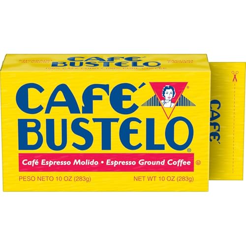 Café Bustelo Espresso Dark Roast Ground Coffee Brick, 10 Ounces