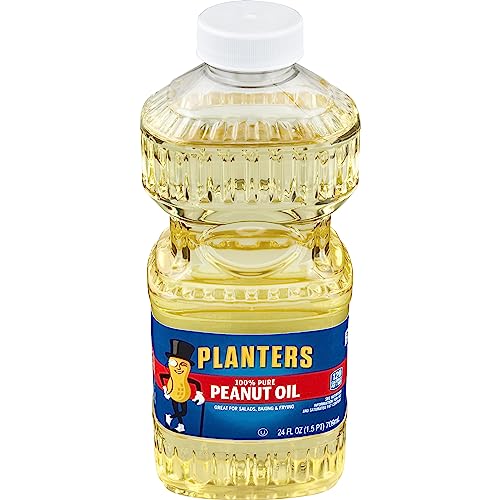 PLANTERS Peanut Oil for Cooking - Ideal Peanut Oil for Deep Frying and Cooking, 24 oz