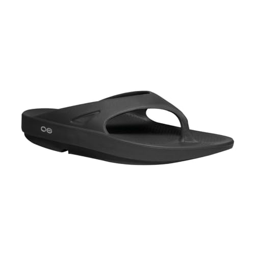 OOFOS OOriginal Recovery Sandal, Black - Women’s Size 8, Men’s Size 6