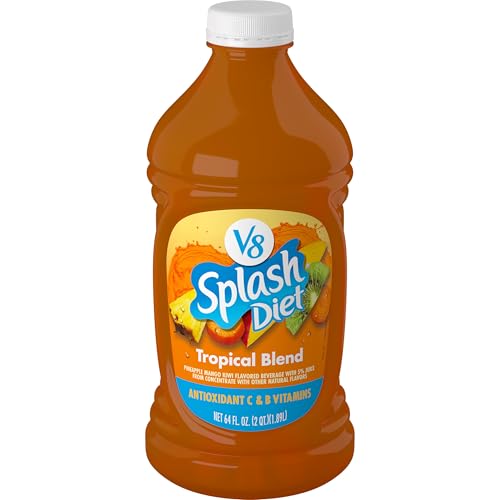 V8 Splash Diet Tropical Blend Flavored Juice Beverage, 64 fl oz Bottle