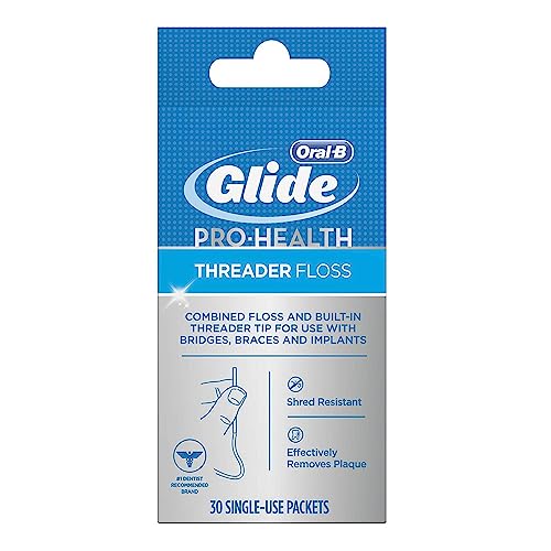 Oral-B Threader Floss 30 Count: 6 Envelopes of 5 Threaders (Pack of 3)