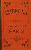 Vintage Letang Fils Paris France Catalog Copy Chocolate Ice Cream Molds Etc Moule Chocolat English Edition