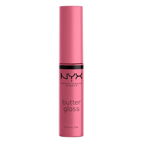 NYX PROFESSIONAL MAKEUP Butter Gloss, Non-Sticky Lip Gloss - Angel Food Cake (True Mauve)