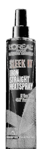L'Oréal Paris Advanced Hairstyle Sleek It Iron Straight Heat Spray, 5.7 Ounce