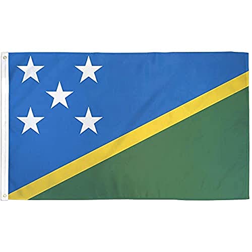 AZ FLAG - Solomon Flag - 2x3 Ft - 100D Polyester Solomon Islander Banner with Two Metal Grommets - Fade Resistant - Vivid Colors - 2' x 3' Feet - 90x60 Cm