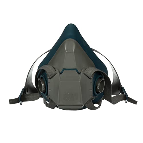 3M Rugged Comfort Half Facepiece Reusable Respirator 6501, NIOSH, Cool Flow Valve Helps Reduce Heat and Moisture, Silico