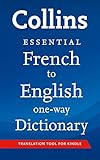 Collins French To English Essential One Way Dictionary Collins Essential