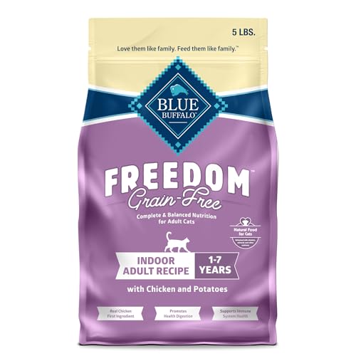 Blue Buffalo Freedom Grain-Free, Chicken Recipe Indoor Cat Dry Formula The best choice for any