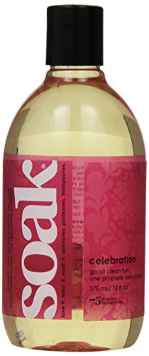 Soak Laundry Soap – No Rinse, Plant Derived Hand Wash Detergent - 375 ml / 12 fl. oz, 75+ Washes (Celebration)