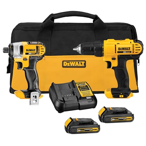 DEWALT 20V MAX drill and impact driver combo kit