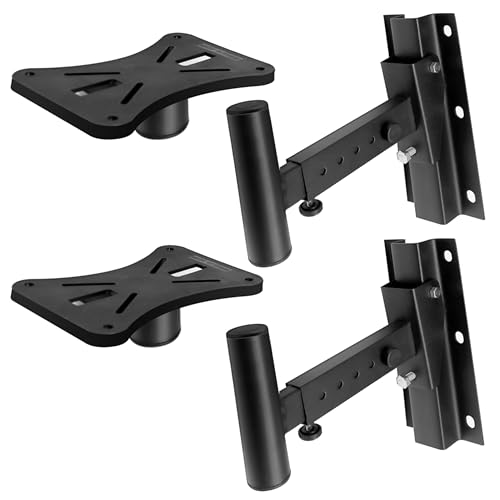 Pyle Dual Universal Adjustable Wall Mount Speaker Most Comprehensive A pair of Pyle speaker mounts