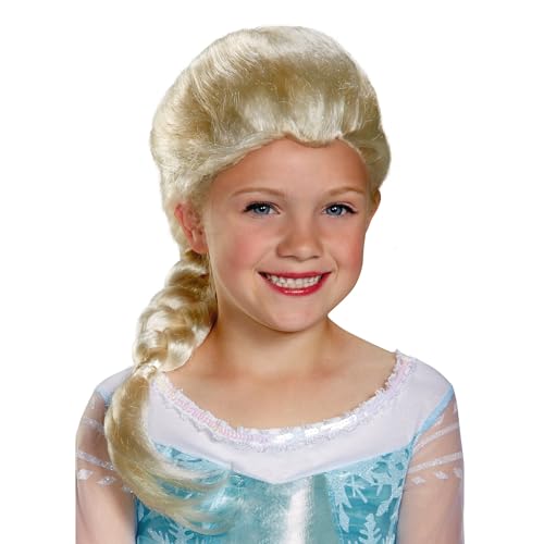 Disguise Polyester Disney's Frozen Elsa Child Wig Girls Costume, One Size Child