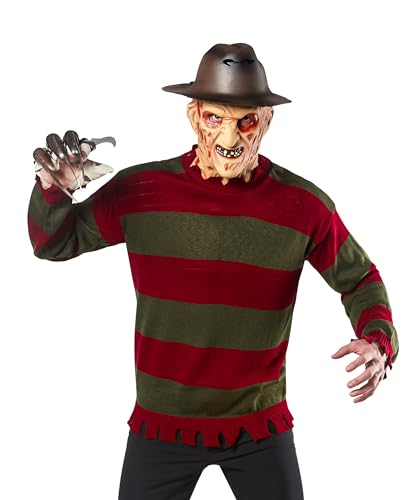 Rubies A Nightmare On Elm Street: Freddy Krueger Costume Sweater for Adults, Men's One Size