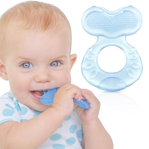 Nuby Silicone Teethe-eez Teether Blue