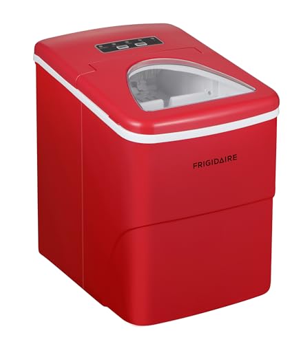 Frigidaire Compact Ice Maker, 26lb per Day, Red