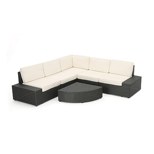 Christopher Knight Home Santa Cruz Outdoor Sectional 6-Piece