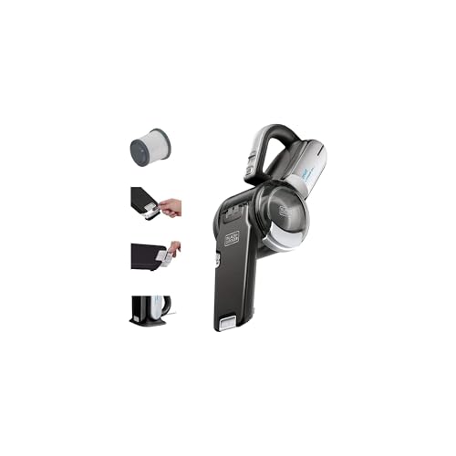 BLACK+DECKER dustbuster PIVOT VAC Handheld Vacuum Cordless, Hand Vacuum for Dorm, Car and Home, Portable with Crevice Tool and Pivot Nozzle (BDH2000PL)