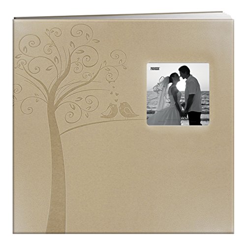 Pioneer Photo Albums Photo Albums MB-10EW Postbound Embossed Leatherette Frame Cover Wedding Memory Book, 12 inches x 12 inches, Tree,