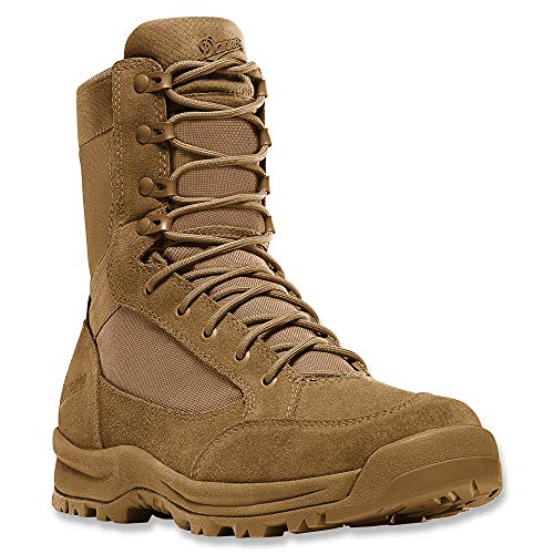 Danner Tanicus Military Boots for Men Made with Rough-Out Leather and 1000D Nylon, with Slip-Resistant Outsole and Comfort Footbed, AR 670-1 Certified, Coyote Hot - 10 EE