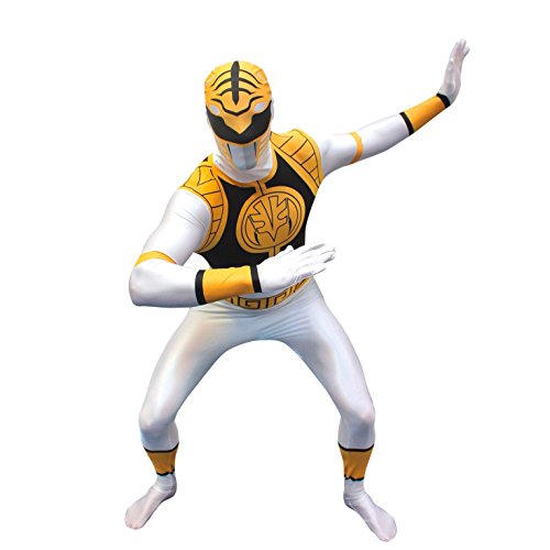 Morphsuits Men's Power Rangers, White, Large