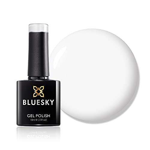 Bluesky Gel Nail Polish, Studio White 80526, French, French Manicure, Light, Long Lasting, Chip Resistant, 10 ml (Requires Drying Under UV LED Lamp)